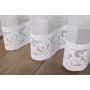Firana z Haftem Bambus LEDA WHITE - 2