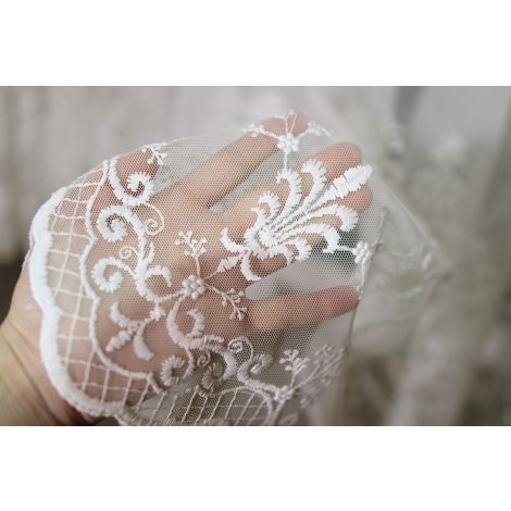 Firana z Haftem KYRA Ecru - 3